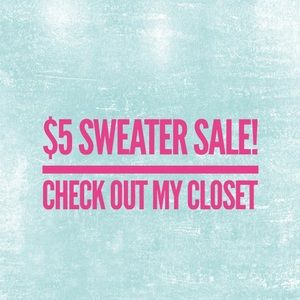 $5 sweaters just posted in my closet!